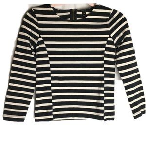 J Crew Striped Fitted Top